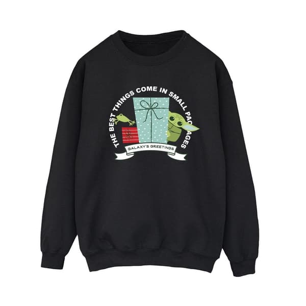Star Wars Womens/Ladies The Mandalorian Galaxy´s Greetings Sweatshirt