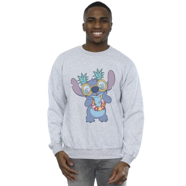 Disney Mens Lilo And Stitch Tropical Fun Sweatshirt