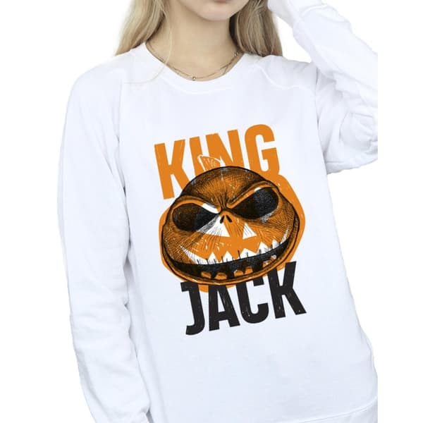 Disney Dam/Tjej The Nightmare Before Christmas King Jack Sweatshirt