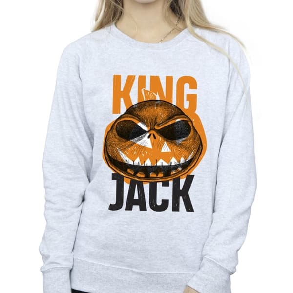 Disney Dam/Tjej The Nightmare Before Christmas King Jack Sweatshirt