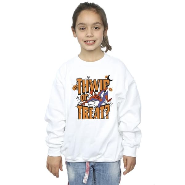 Marvel Girls Spider-Man Thwip Or Treat Sweatshirt