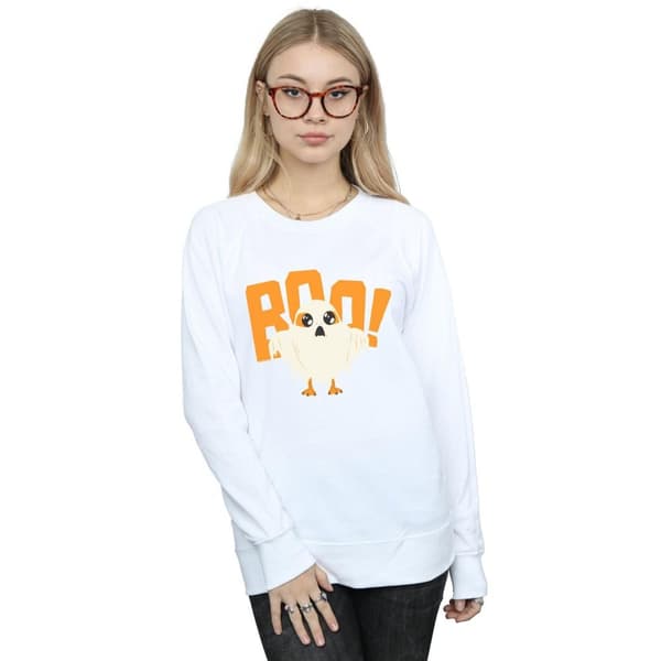 Star Wars Womens/Ladies The Last Jedi Halloween Ghost Porg Sweatshirt