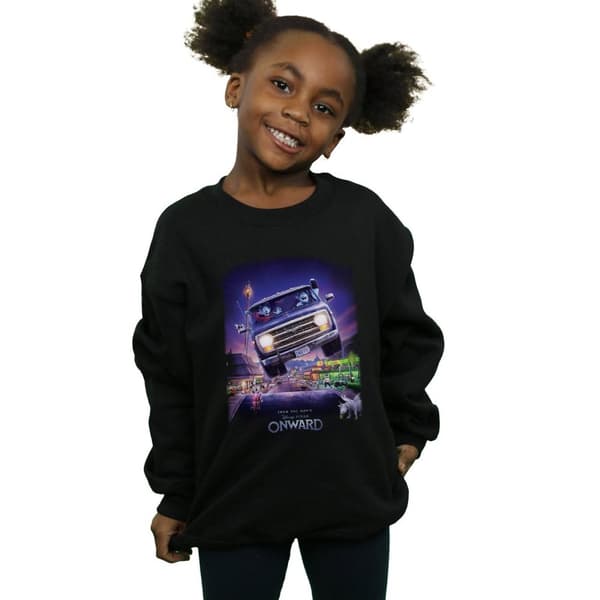 Disney Sweatshirt med affisch för flickor Onward Gwniver
