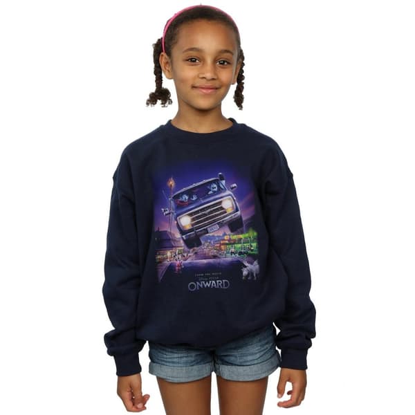 Disney Sweatshirt med affisch för flickor Onward Gwniver