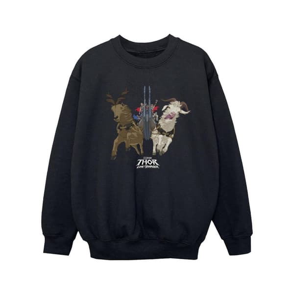 Marvel Girls Thor Love And Thunder - Sweatshirt med vikingaskepp