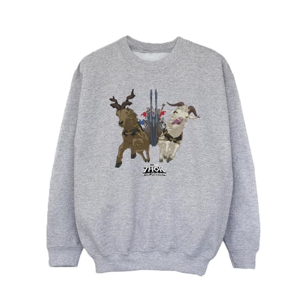Marvel Girls Thor Love And Thunder - Sweatshirt med vikingaskepp