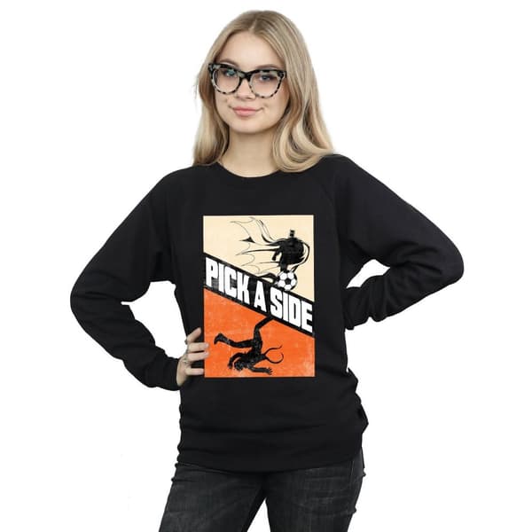 DC Comics Womens/Ladies Batman Football Pick A Side Sweatshirt