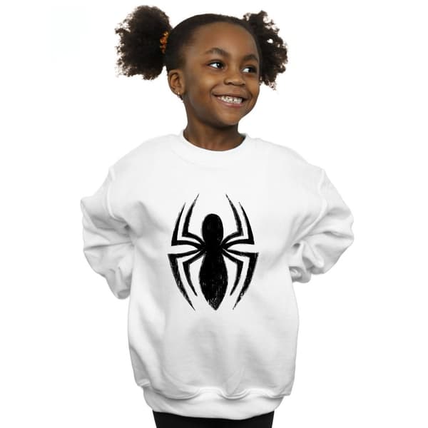 Marvel Girls Spider-Man Ultimate Spider Logo Sweatshirt