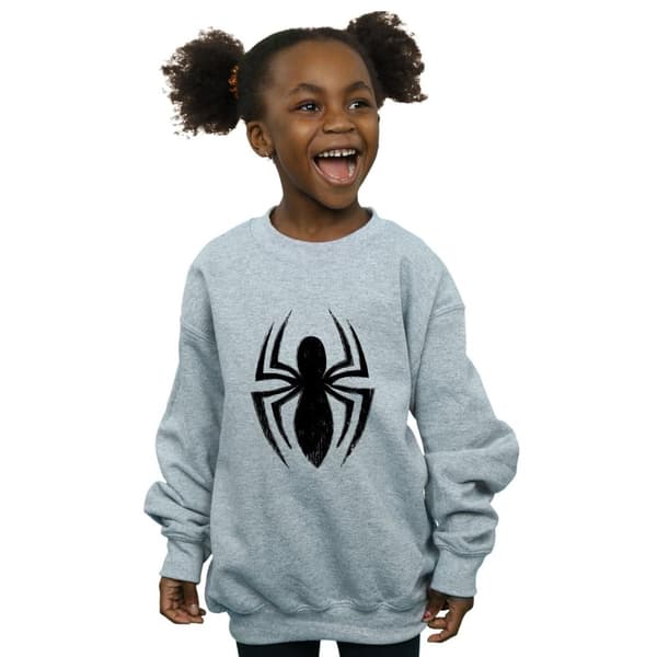 Marvel Girls Spider-Man Ultimate Spider Logo Sweatshirt