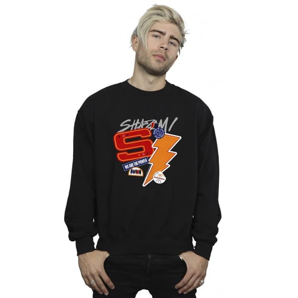 DC Comics Mens Shazam Fury Of The Gods Sticker Spam Sweatshirt