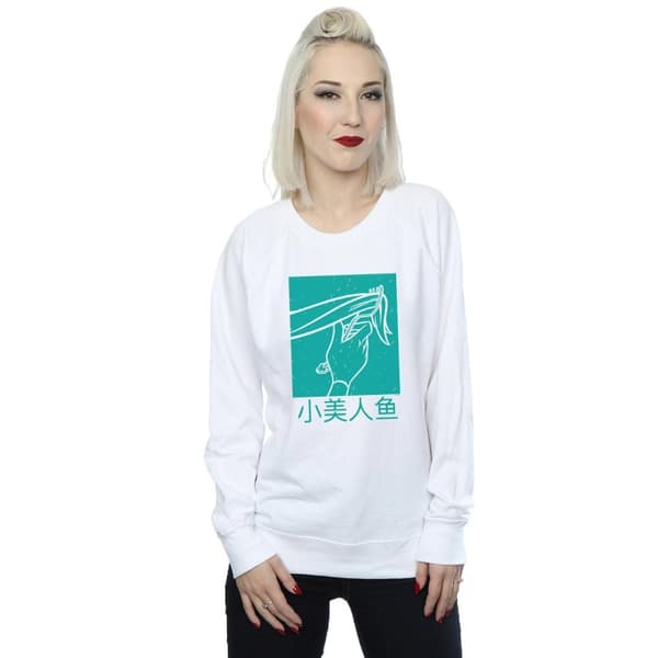 Disney Princess Dam/Tjej Ariel Den lilla sjöjungfrun Hårslag Sweatshirt