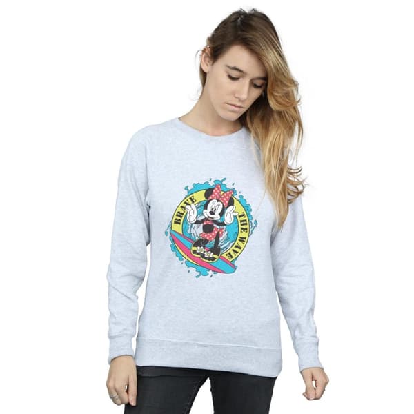 Disney Dam/Tjej Minnie Mouse Brave The Wave Sweatshirt