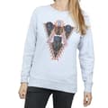 Miniatyrbild 3 av 5: Marvel Dam/Tjej Svart Panther Tribal Heads Sweatshirt