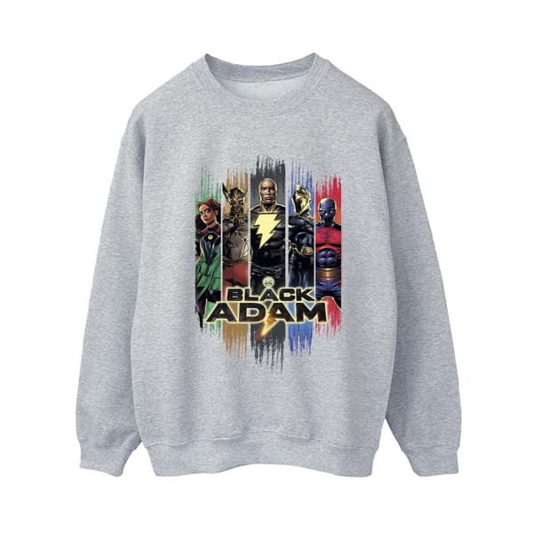 DC Comics Svart tröja för kvinnor/damer Adam JSA Complete Group