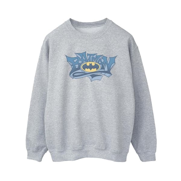 DC Comics Womens/Ladies Batman Graffiti Logo Sweatshirt