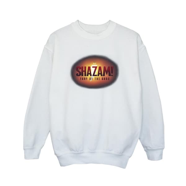 DC Comics Boys Shazam Fury Of The Gods 3D Logo Flare Sweatshirt
