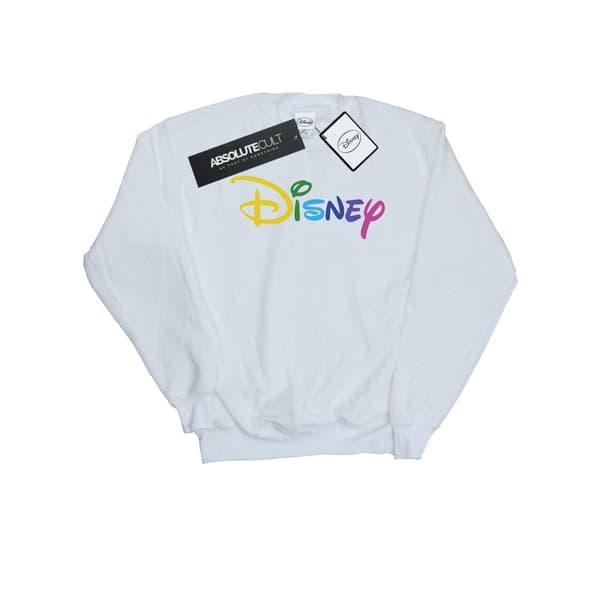 Disney Sweatshirt med färglogotyp för kvinnor/damer White XXL