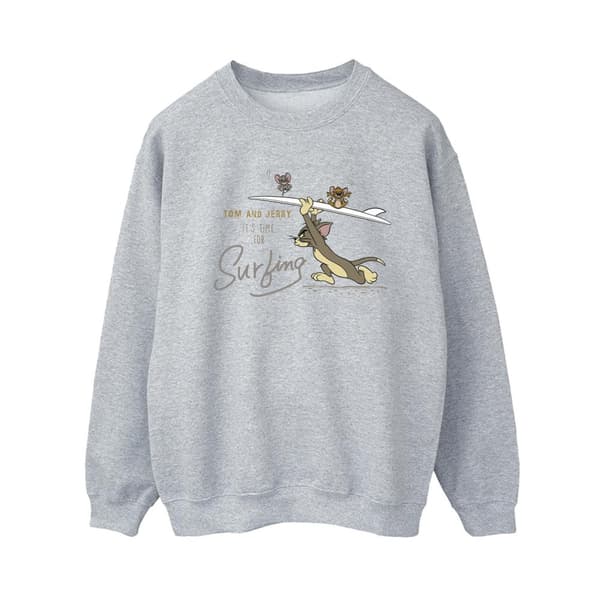 Tom And Jerry Dam/Tjej - It´s Time For Surfing - Sweatshirt