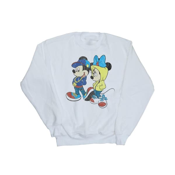 Disney Musse Pigg och Mimmi Pigg Pose-tröja för flickor White 3-4 Years