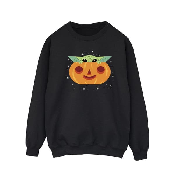 Star Wars Mens The Mandalorian Grogu Pumpkin Sweatshirt