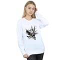 Miniatyrbild 2 av 3: DC Comics Dam/kvinnor Batman Batface Splash Sweatshirt