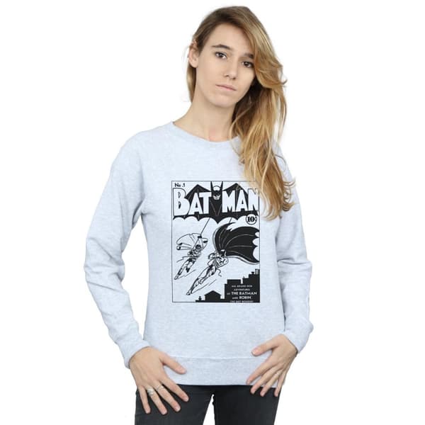 DC Comics Womens/Ladies Batman No. 1 Mono Sweatshirt