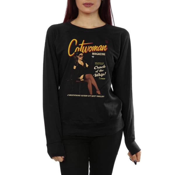 DC Comics Womens/Ladies Catwoman Bombshell Cover Sweatshirt