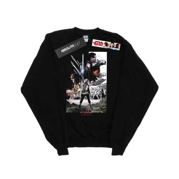 Star Wars Sweatshirt med karaktärsaffisch från De sista jediriddarna för flickor