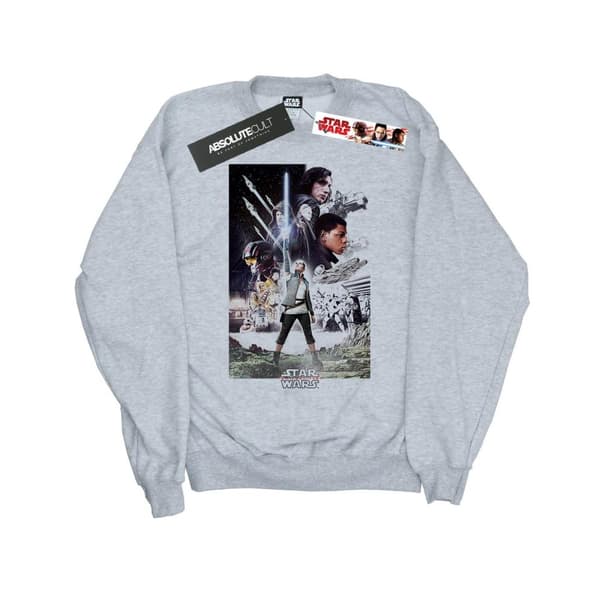 Star Wars Sweatshirt med karaktärsaffisch från De sista jediriddarna för flickor