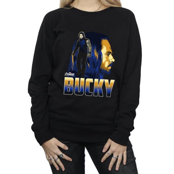 Marvel Womens/Ladies Avengers Infinity War Bucky Character Sweatshirt