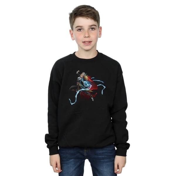 Marvel Boys The Mighty Thor Goddess Of Thunder Sweatshirt