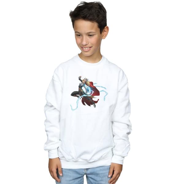 Marvel Boys The Mighty Thor Goddess Of Thunder Sweatshirt