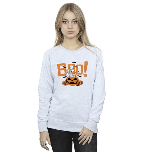 Tom & Jerry Womens/Ladies Halloween Boo! Sweatshirt