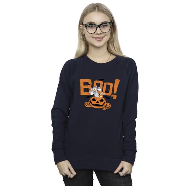 Tom & Jerry Womens/Ladies Halloween Boo! Sweatshirt