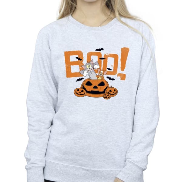 Tom & Jerry Womens/Ladies Halloween Boo! Sweatshirt
