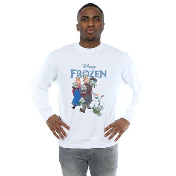 Disney Mens Frozen Happy Trolls Sweatshirt