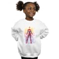 Miniatyrbild 2 av 3: Marvel Sweatshirt med akvarellmotiv av Captain Marvel för flickor