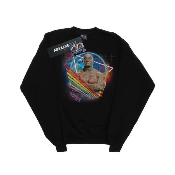 Marvel Dam/Tjej Guardians Of The Galaxy Neon Drax Sweatshirt Black S