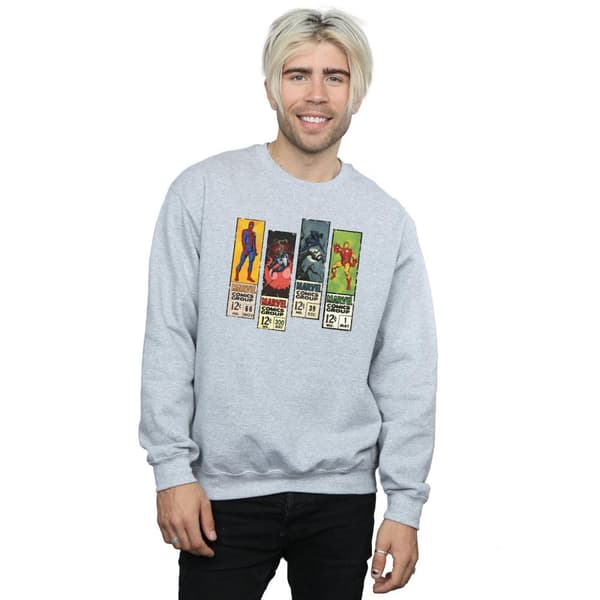 Marvel Sweatshirt med seriestrippar för herrar