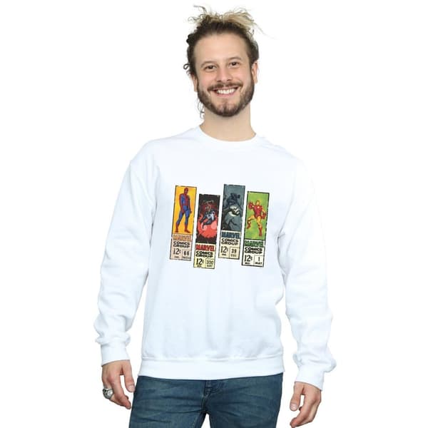 Marvel Sweatshirt med seriestrippar för herrar