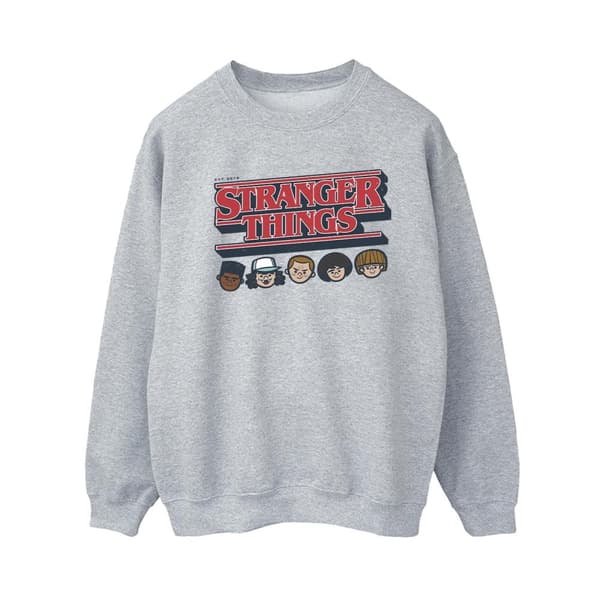 Netflix Womens/Ladies Stranger Things Caricature Logo Sweatshirt