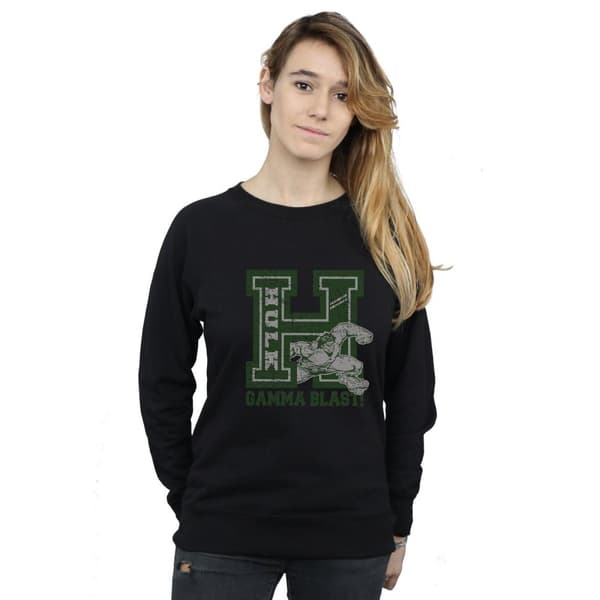 Marvel Dam/Tjej Hulk Gamma Blast Sweatshirt