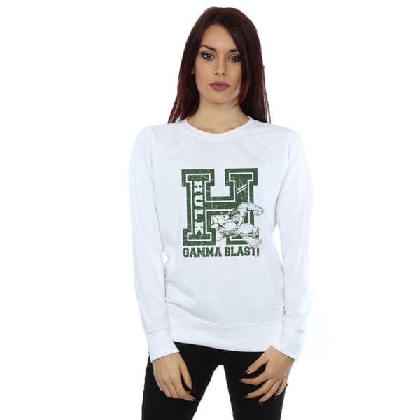 Marvel Womens/Ladies Hulk Gamma Blast Sweatshirt