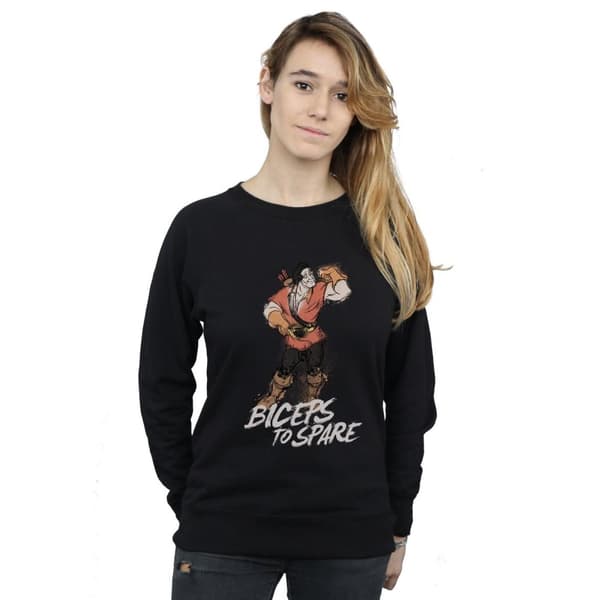 Disney Dam/Tjej Skönheten och odjuret Gaston Biceps To Spare Sweatshirt