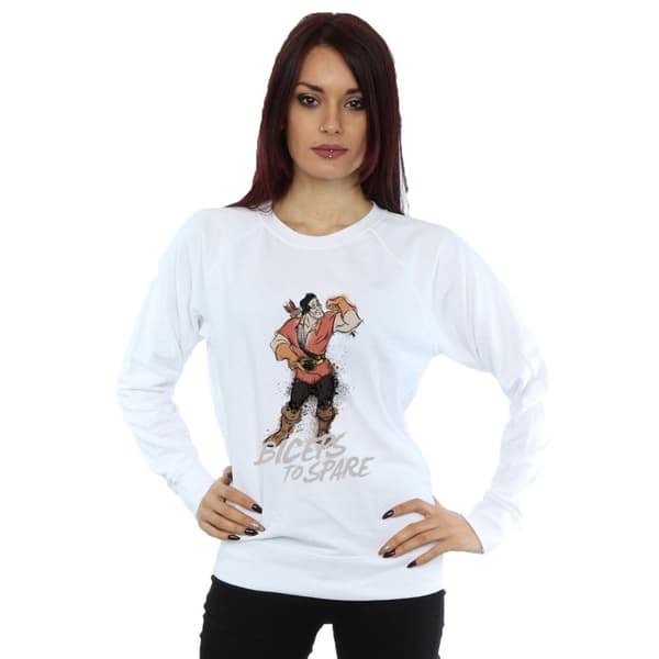 Disney Dam/Tjej Skönheten och odjuret Gaston Biceps To Spare Sweatshirt