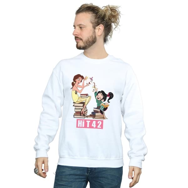 Disney Mens Wreck It Ralph Belle And Vanellope Sweatshirt
