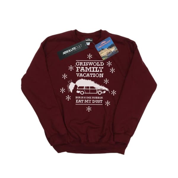 National Lampoon´s Christmas Vacation Boys Eat My Dust Sweatshirt Burgundy 9-11 Years