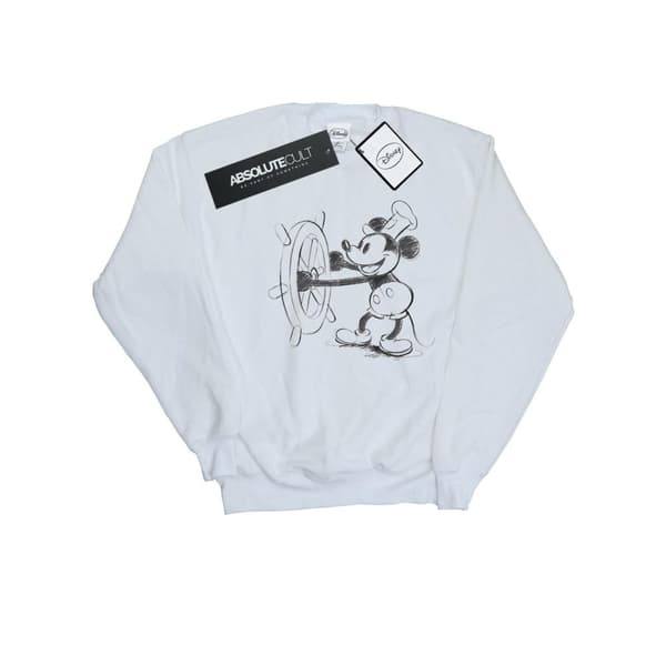 Disney Girls Mickey Mouse Steamboat Sketch Sweatshirt