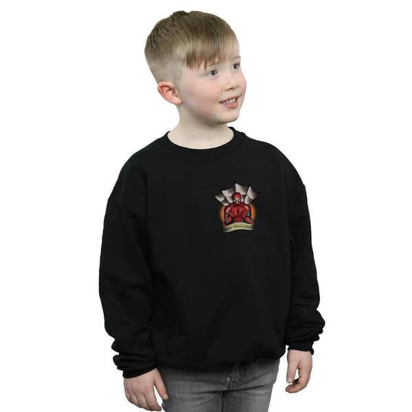 Marvel Pojkar Spider-Man Tattoo - Sweatshirt med brösttryck