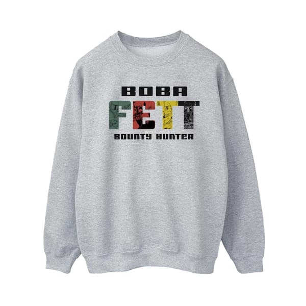 Star Wars Dam/Tjej Boba Fett Character Logo Sweatshirt